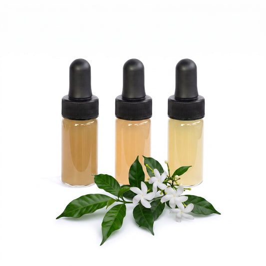 Sananga eye drops trio bundle — Katukina Soothing, Kuntanawa Balanced and Yawanawá Powerful bottles with sananga leaves and flowers